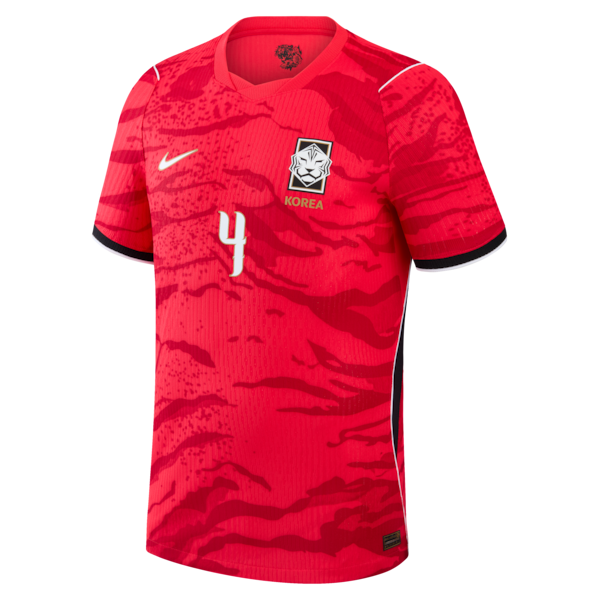 Official-nike Kim Min-Jae South Korea National Team 2026 Home Match Authentic Jersey Red