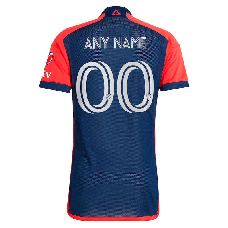 New England Revolution adidas 2024 Boston Tea Party Authentic Custom Jersey – Navy