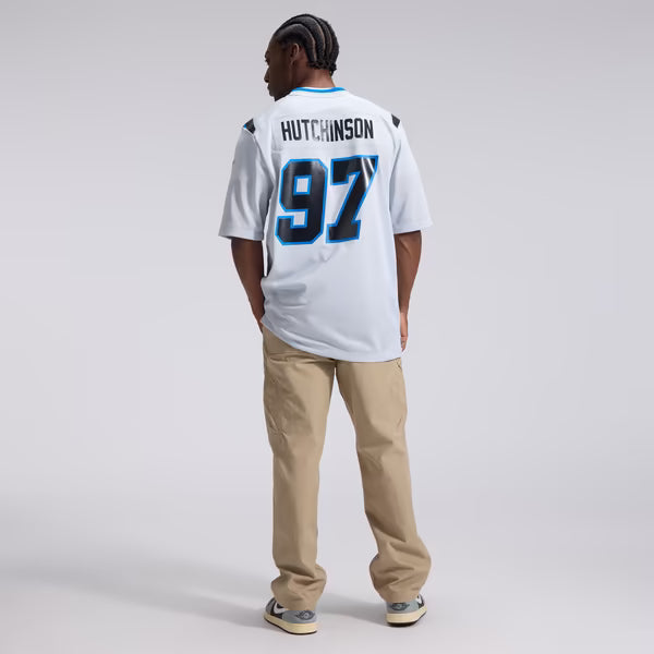 Aidan Hutchinson Detroit Lions Official-Nike 2026 Rivalries Collection Game Jersey - Silver