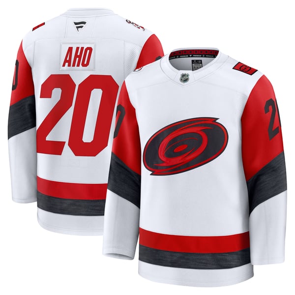Teams Fans Shop Sebastian Aho Carolina Hurricanes Fanatics Away Jersey White
