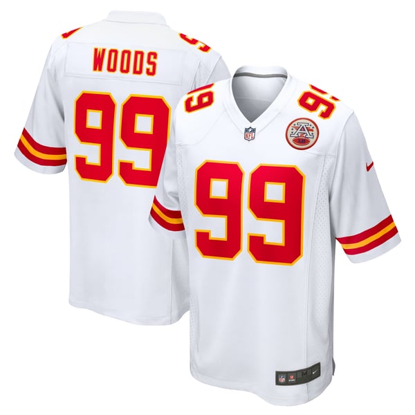 Peter Woods Kansas City Chiefs Official-Nike Game Jersey - White