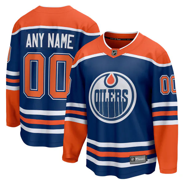 Teams Fans Shop Edmonton Oilers Fanatics Home Breakaway Custom Jersey