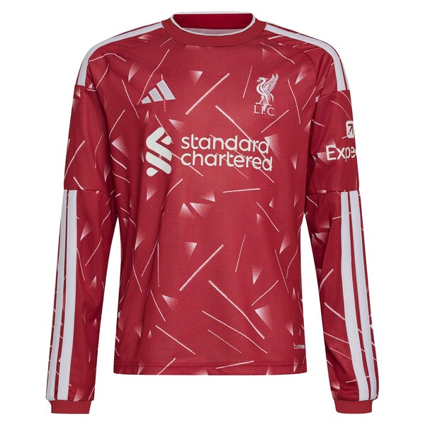 Official-Adidas Liverpool 2026/27 Home Replica Custom Long Sleeve Jersey Red
