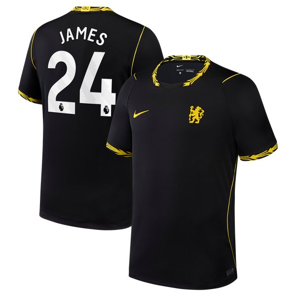 Reece James Chelsea Official-Nike 2026/27 Away Stadium Replica Jersey - Black