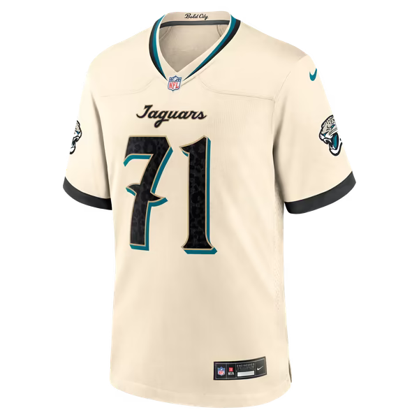 Tony Boselli Jacksonville Jaguars Official-Nike 2026 Rivalries Collection Game Jersey - Natural