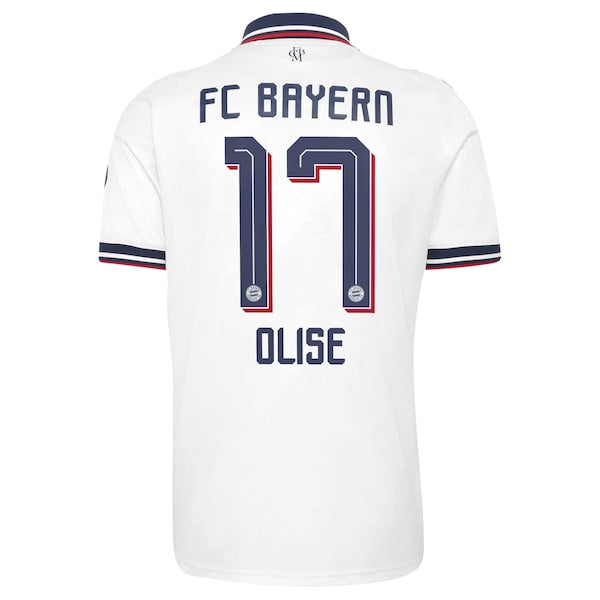 Michael Olise Bayern Munich Official-Adidas 2026/27 Away Replica Jersey - White