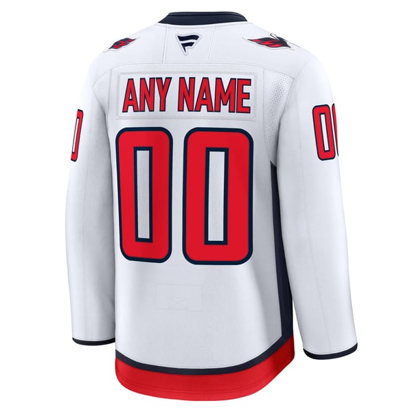 Teams Fans Shop Fanatics Washington Capitals Away Premium Custom Jersey - White
