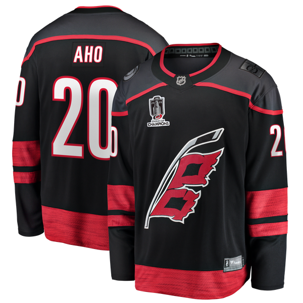 Teams Fans Shop Sebastian Aho Carolina Hurricanes Fanatics 2026 Stanley Cup Jersey