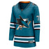 Teams Fans Shop Women's Fanatics Macklin Celebrini Teal Sharks Jersey