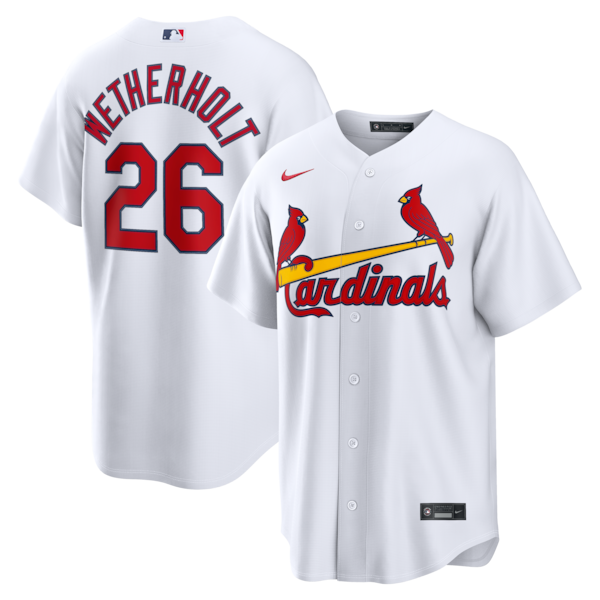 JJ Wetherholt St. Louis Cardinals Official-Nike Home Replica Jersey - White