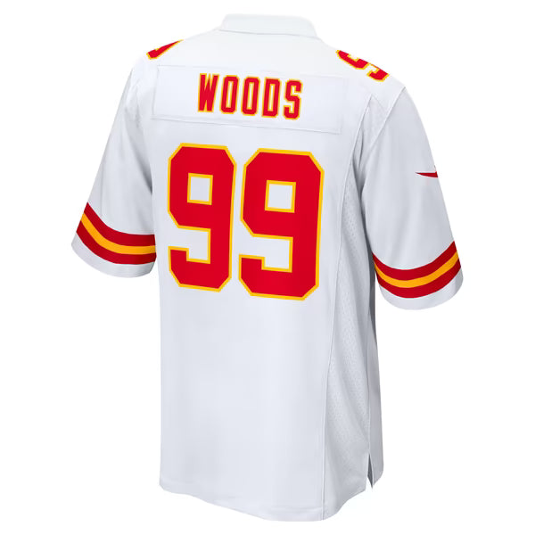 Peter Woods Kansas City Chiefs Official-Nike Game Jersey - White