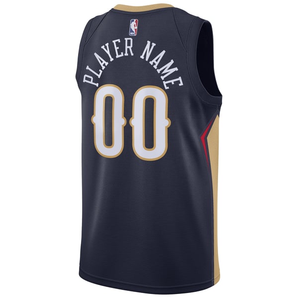 Teams Fans Shop New Orleans Pelicans Nike Swingman Custom Jersey Navy - Icon Edition