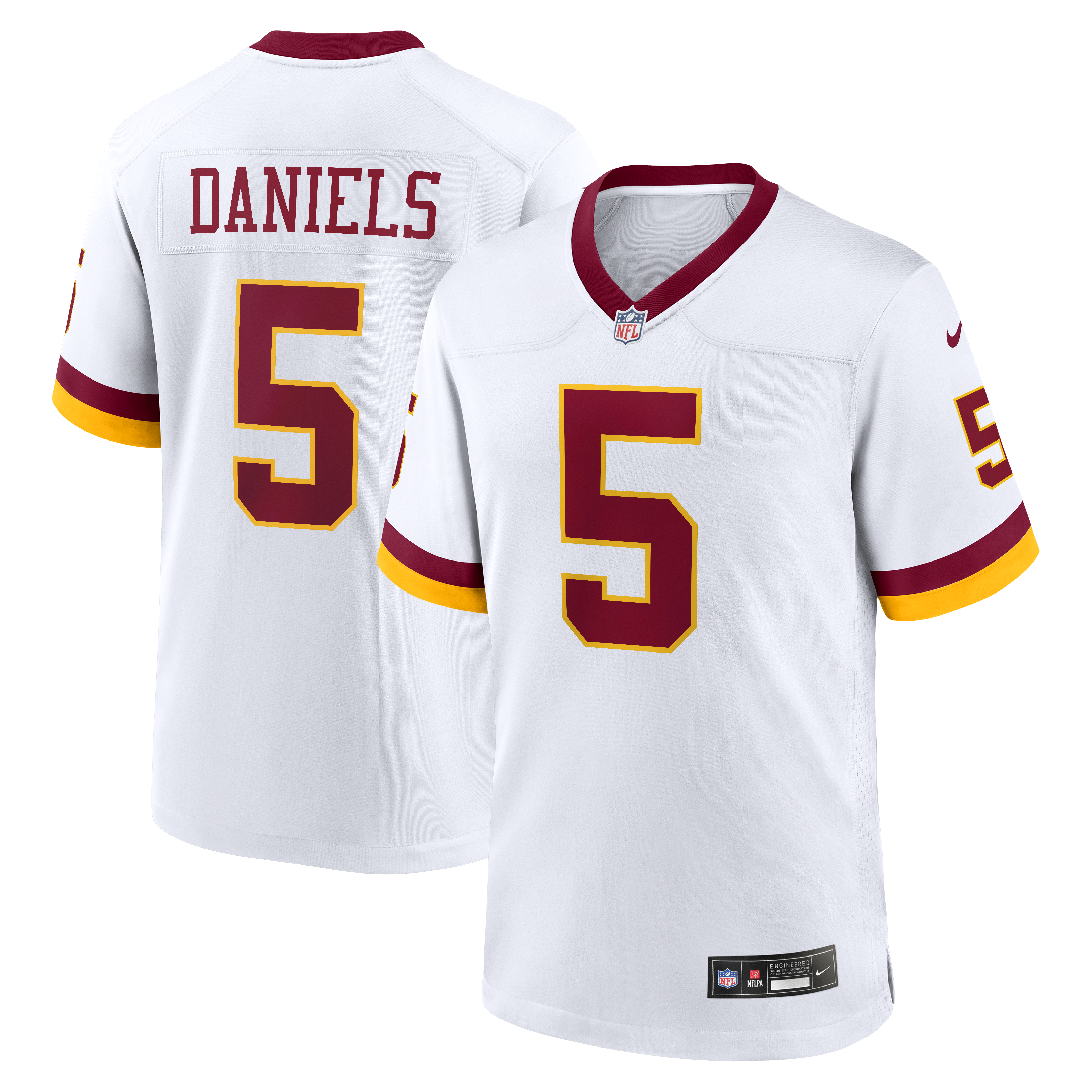 Official-nike Washington Commanders Jayden Daniels Alternate Game Jersey Black