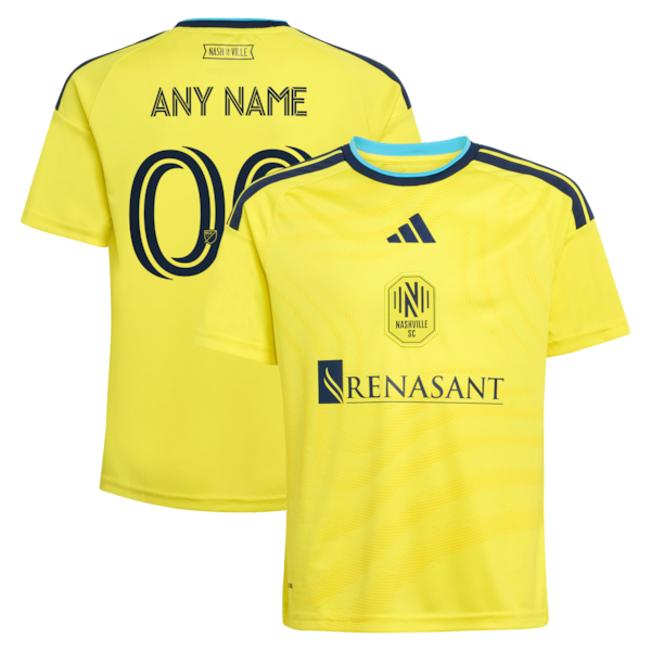Official-Adidas Nashville SC 2026 The Reverb Kit Replica Custom Jersey Yellow