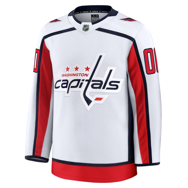 Teams Fans Shop Fanatics Washington Capitals Away Premium Custom Jersey - White