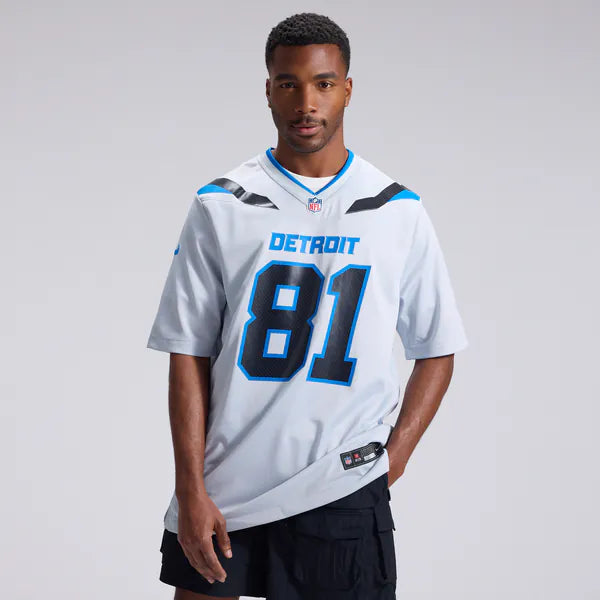 Calvin Johnson Detroit Lions Official-Nike 2026 Rivalries Collection Game Jersey - Silver