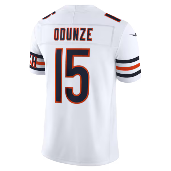 Rome Odunze Chicago Bears Official-Nike Vapor F.U.S.E. Stitched Limited Jersey - White