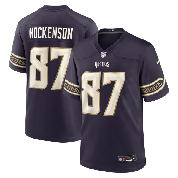 T.J. Hockenson Minnesota Vikings Official-Nike 2026 Rivalries Collection Game Jersey - Purple