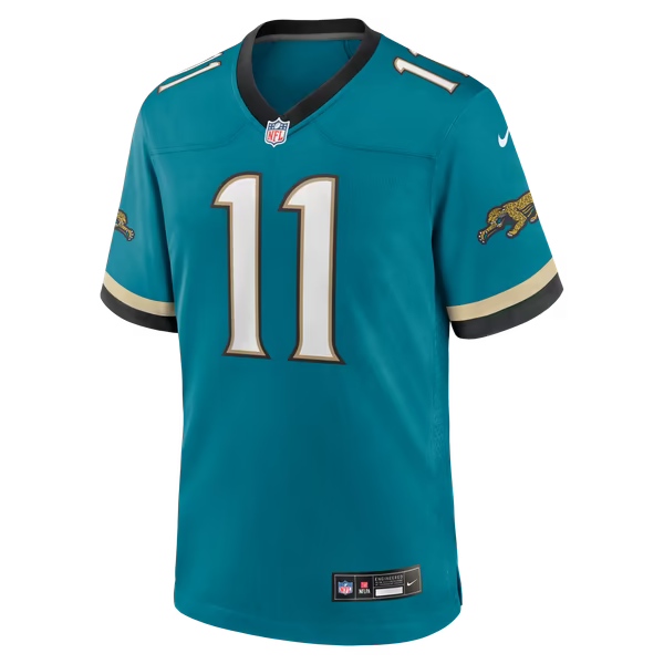 Parker Washington Jacksonville Jaguars Official-Nike Alternate Prowler Throwback Game Jersey - Teal
