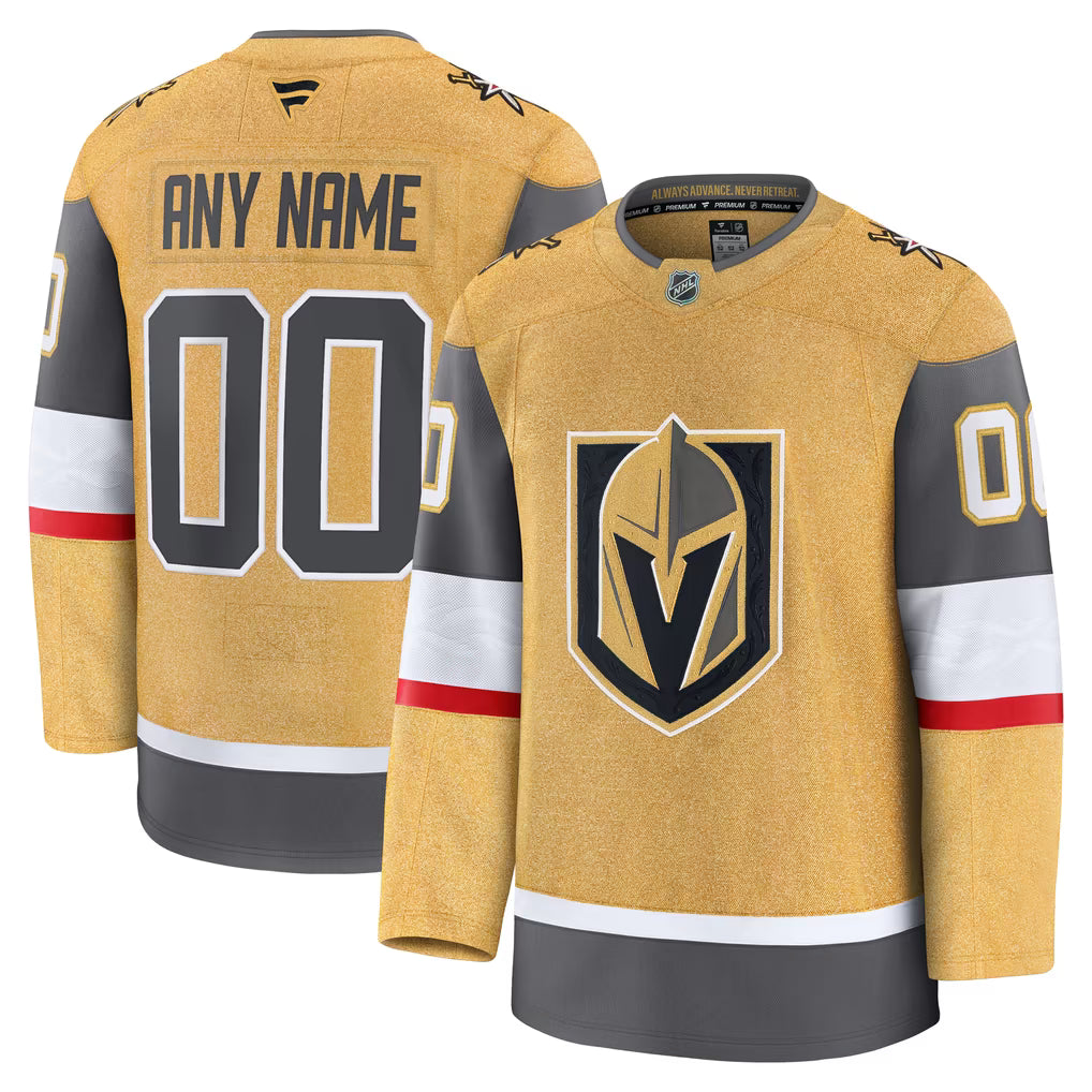 Teams Fans Shop Vegas Golden Knights Fanatics Home Premium Jersey - Gold