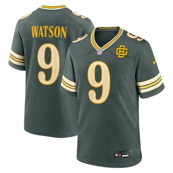 Christian Watson Green Bay Packers Official-Nike 2026 Rivalries Collection Game Jersey - Green