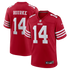 Kurtis Rourke San Francisco 49ers Official-Nike Team Game Jersey - Scarlet