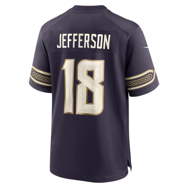 Justin Jefferson Minnesota Vikings Official-Nike 2026 Rivalries Collection Game Jersey - Purple