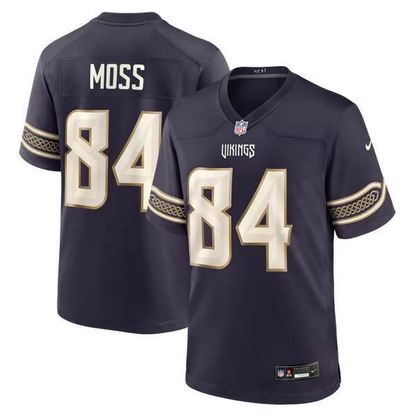 Randy Moss Minnesota Vikings Official-Nike 2026 Rivalries Collection Game Jersey - Purple