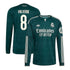 Federico Valverde Real Madrid Official-Adidas 2026/27 Away Replica Long Sleeve Jersey - Green