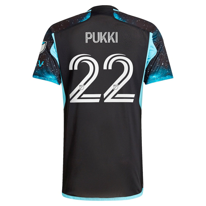 Teemu Pukki Minnesota United FC adidas 2024 Starry Night Authentic Player Jersey - Black