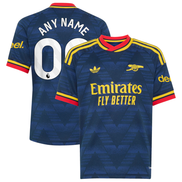 Arsenal Official-Adidas Youth 2026/27 Away Replica Custom Jersey - Navy