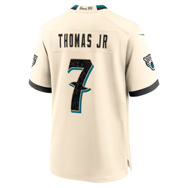 Brian Thomas Jr. Jacksonville Jaguars Official-Nike 2026 Rivalries Collection Game Jersey - Natural