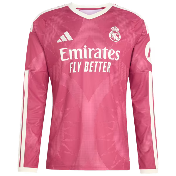 Federico Valverde Real Madrid Official-Adidas 2026/27 Third Replica Long Sleeve Jersey - Pink