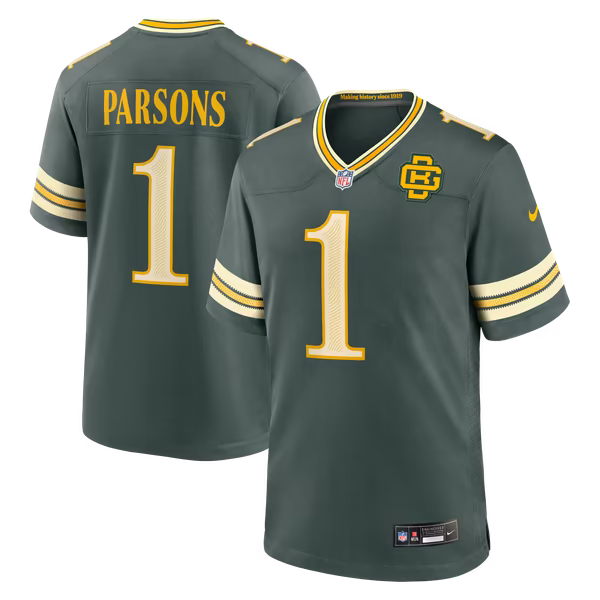 Micah Parsons Green Bay Packers Official-Nike 2026 Rivalries Collection Game Jersey - Green
