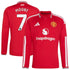 Official-Adidas Mason Mount Manchester United 2026/27 Home Replica Long Sleeve Jersey Red