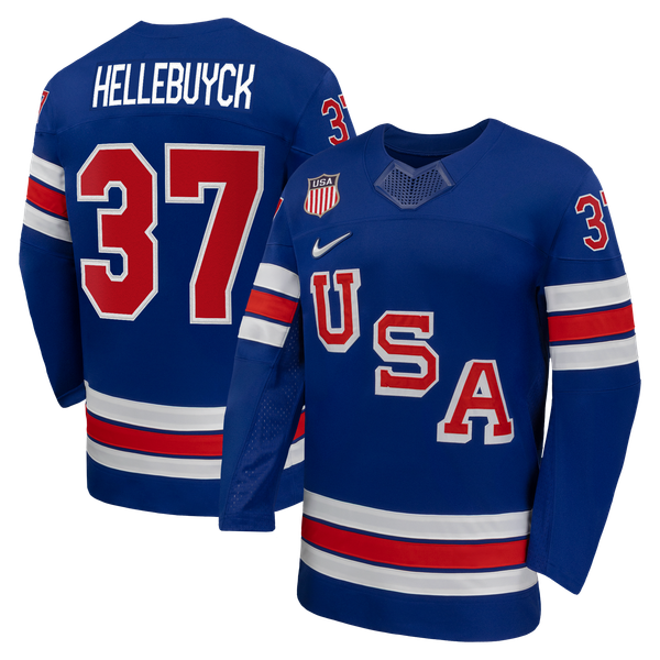 Teams Fans Shop Connor Hellebuyck Nike US Hockey 2026 Home Replica Jersey