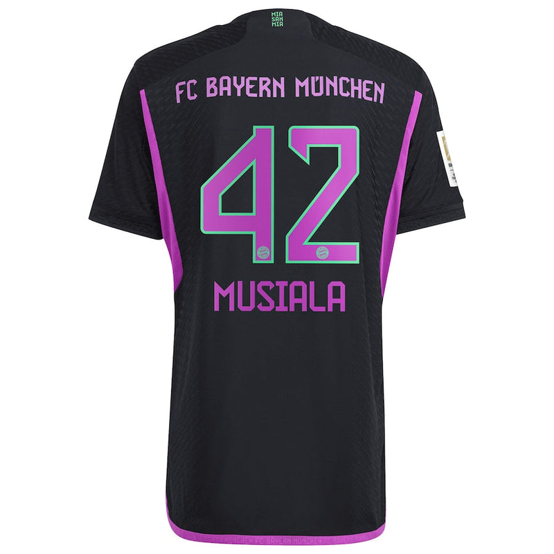 Jamal Musiala Bayern Munich adidas 2023/24 Away Player Jersey - Black