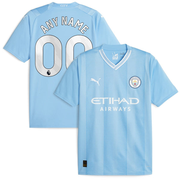 Manchester City Puma 2023/24 Home Custom Jersey - Sky Blue