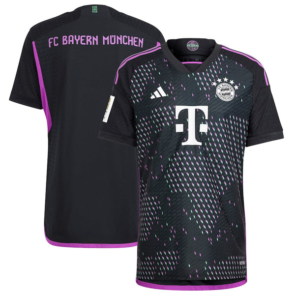 Bayern Munich adidas 2023/24 Away Patch Jersey - Black