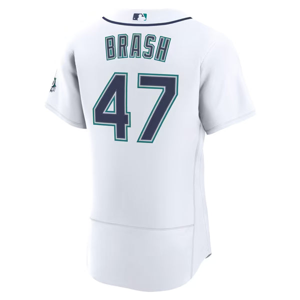 Matt Brash Seattle Mariners Official-Nike Home 50th Season Authentic Jersey - White