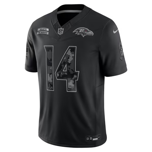 Kyle Hamilton Baltimore Ravens Official-Nike 2026 Salute to Service Stitched Limited Jersey - Black