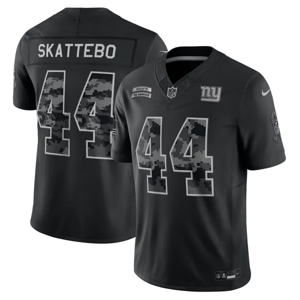 Cam Skattebo New York Giants Official-Nike 2026 Salute to Service Stitched Limited Jersey - Black