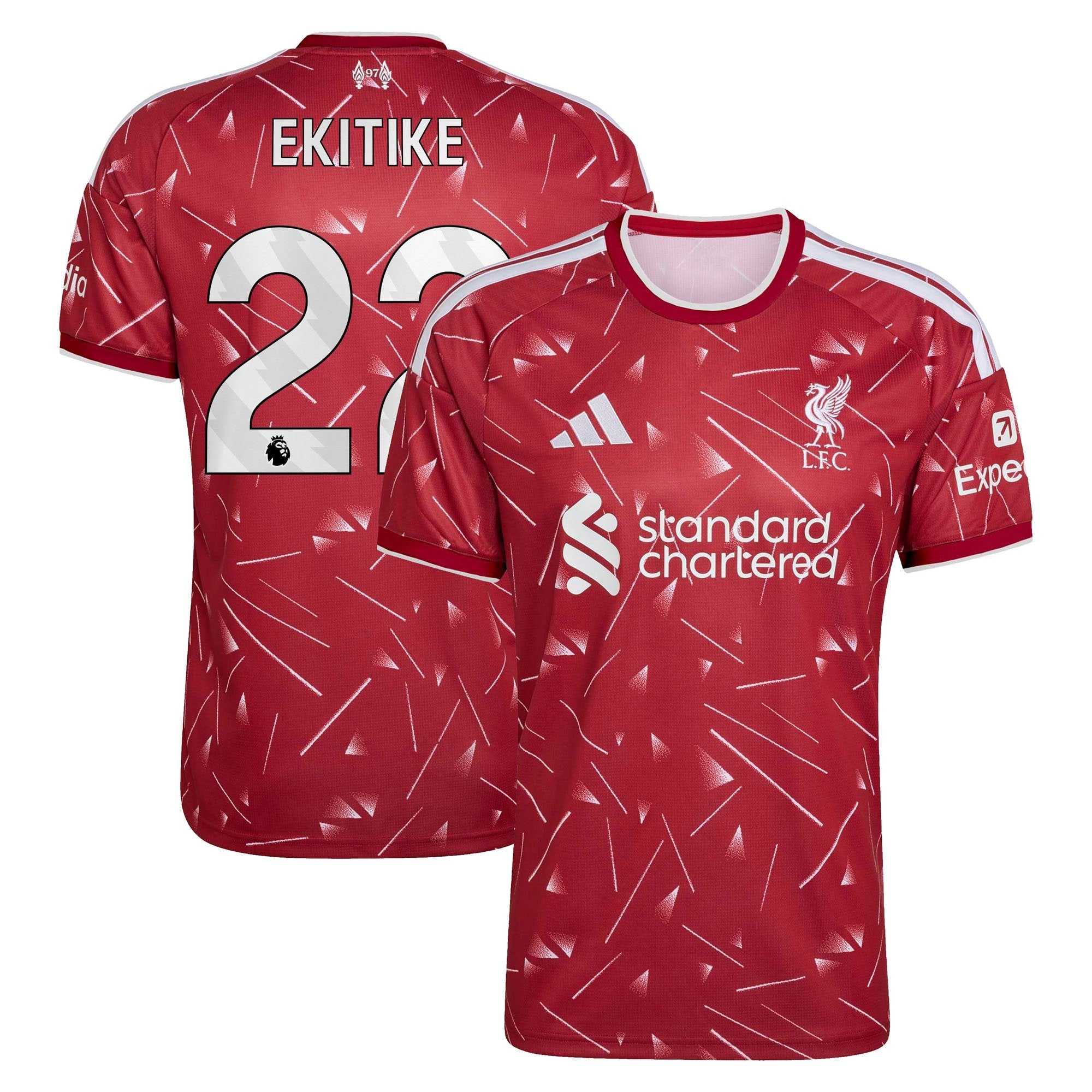 Hugo Ekitike Liverpool Official-Adidas 2026/27 Away Replica Jersey - White