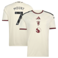 Mason Mount Manchester United Official-Adidas 2026/27 Third Replica Jersey - Cream