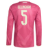 Jude Bellingham Real Madrid Official-Adidas 2026/27 Third Replica Long Sleeve Jersey - Pink