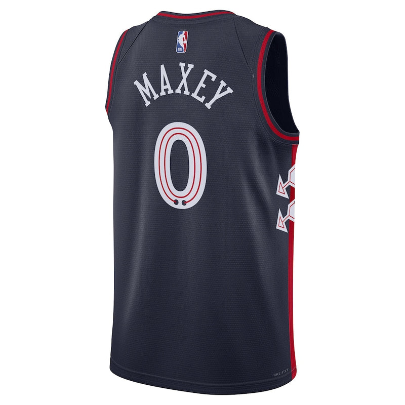 Tyrese Maxey Philadelphia 76ers Nike Unisex 2023/24 Swingman Jersey - Navy - City Edition