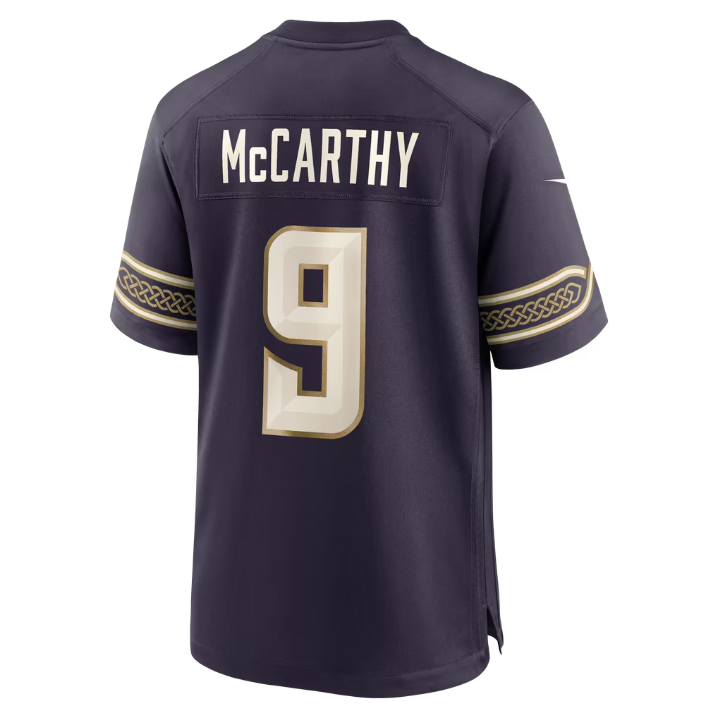 J.J McCarthy Minnesota Vikings Official-Nike 2026 Rivalries Collection Game Jersey - Purple