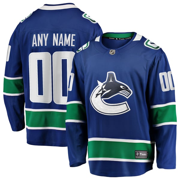 Teams Fans Shop Vancouver Canucks Fanatics Breakaway Home Jersey - Blue