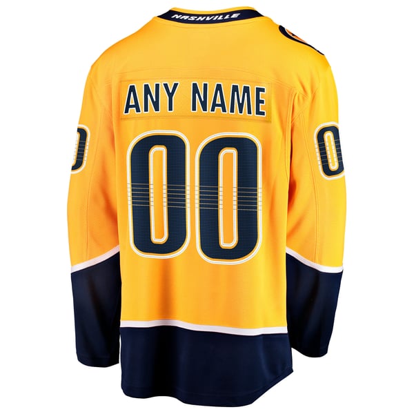 Teams Fans Shop Nashville Predators Fanatics Home Breakaway Jersey - Gold