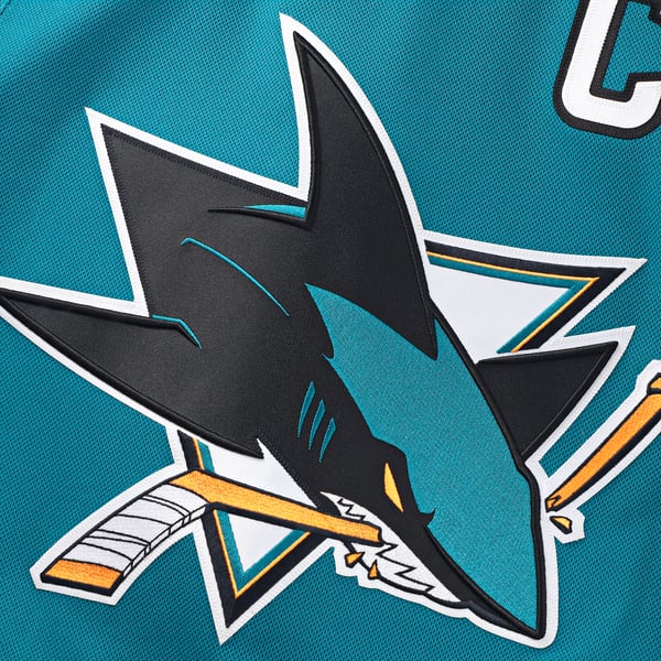 Teams Fans Shop Fanatics San Jose Sharks Home Custom Jersey - Teal